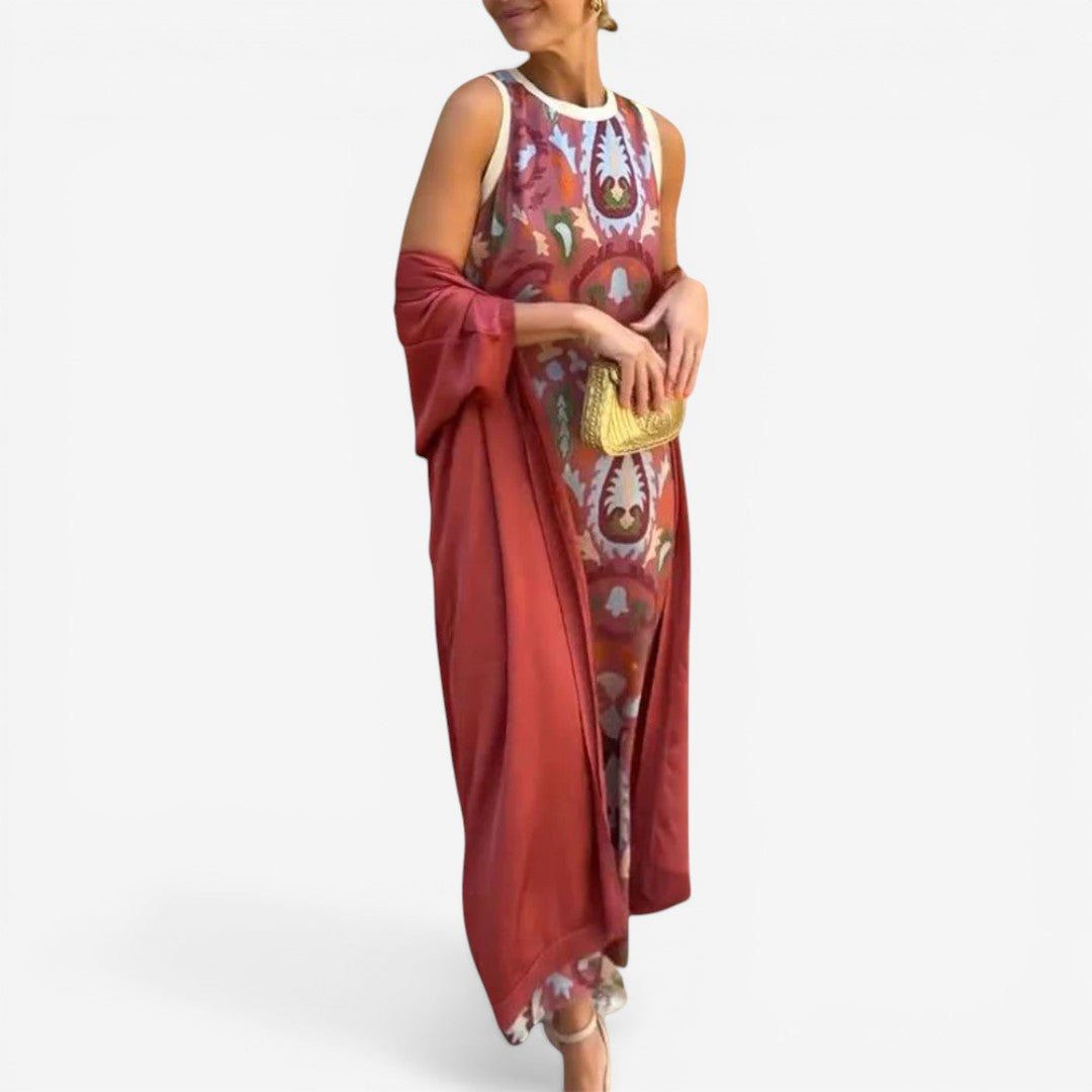 Robe maxi imprimée Nubia™