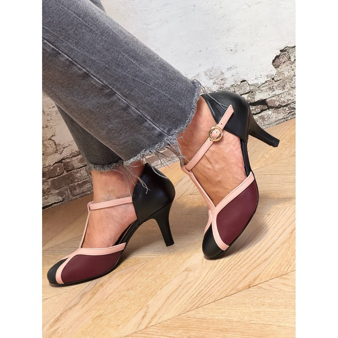 Chaussures T-Bar Rétro