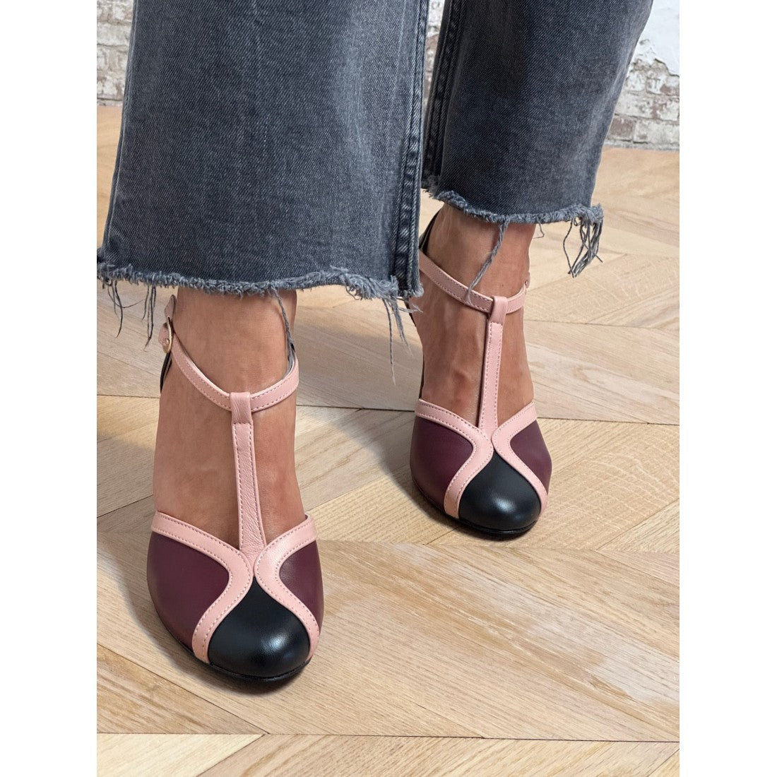 Chaussures T-Bar Rétro