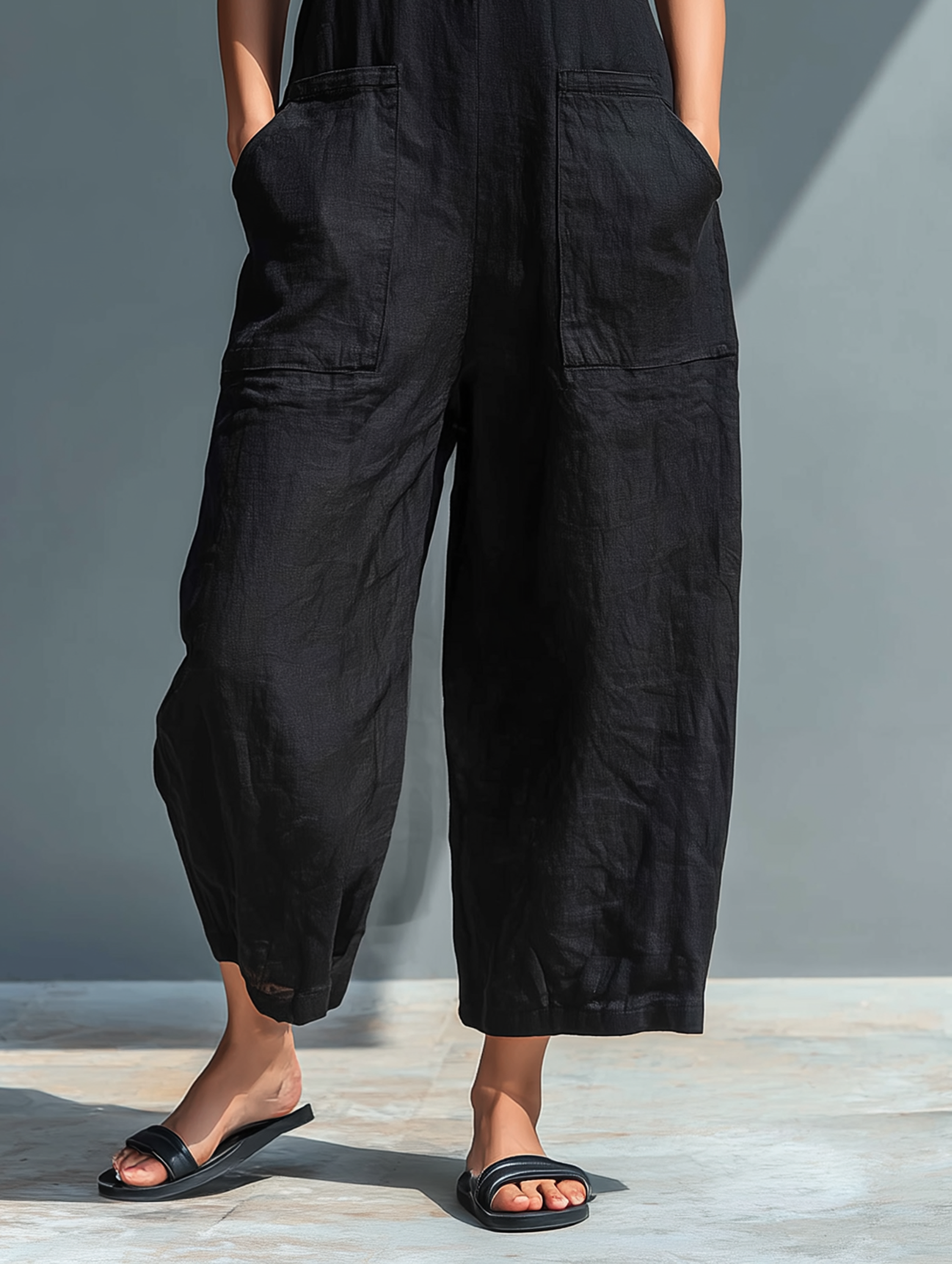 Ensemble en lycra minimaliste sans manches avec col montant MDZ2725A5Y